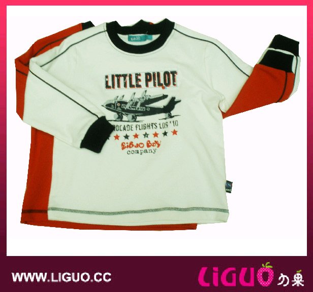 kids wear cotton spandex Tshirt with pattern and print K093118850