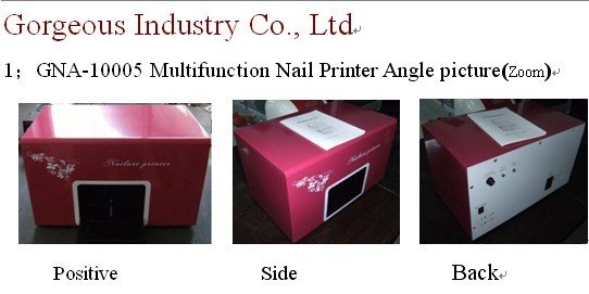 5 natural nails-Nail art printer Multifunctional Flower style- Economic style