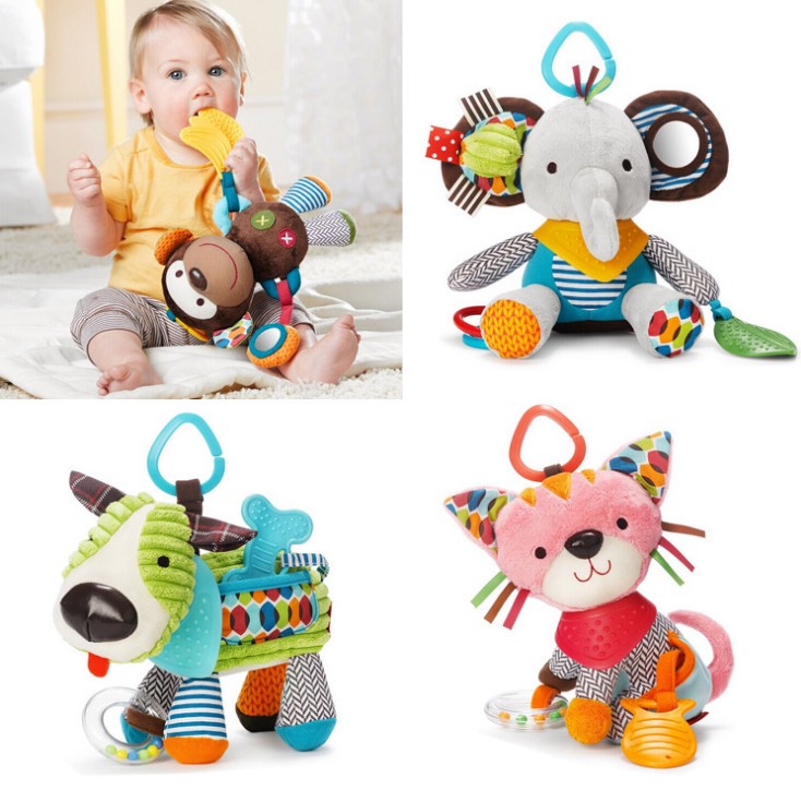 animal Puppets toys baby toy and comforting doll b...