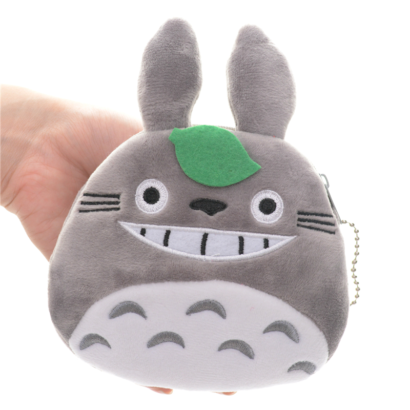 Funny My Neighbor Totoro Plush Round Girls Cartoon Coin Purse Wallet 5*5\'\' New Free Shipping #LN